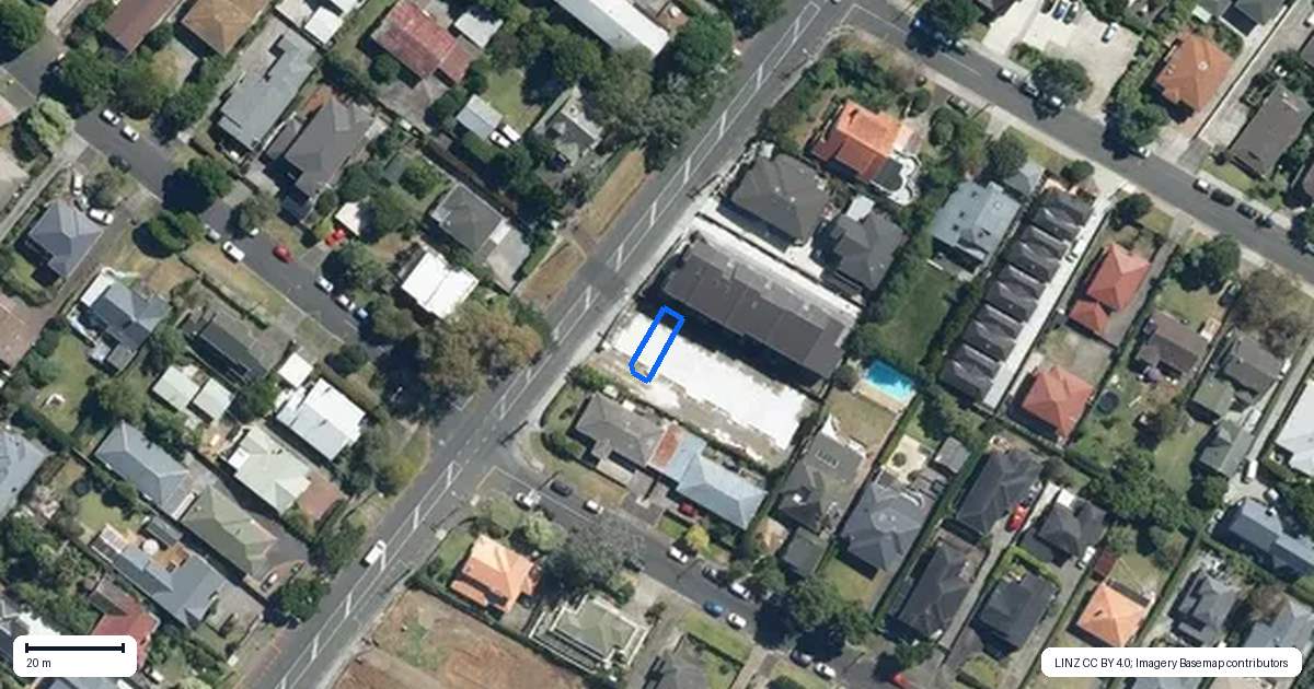 Property context map for 2/243 Campbell Road, Greenlane, Auckland