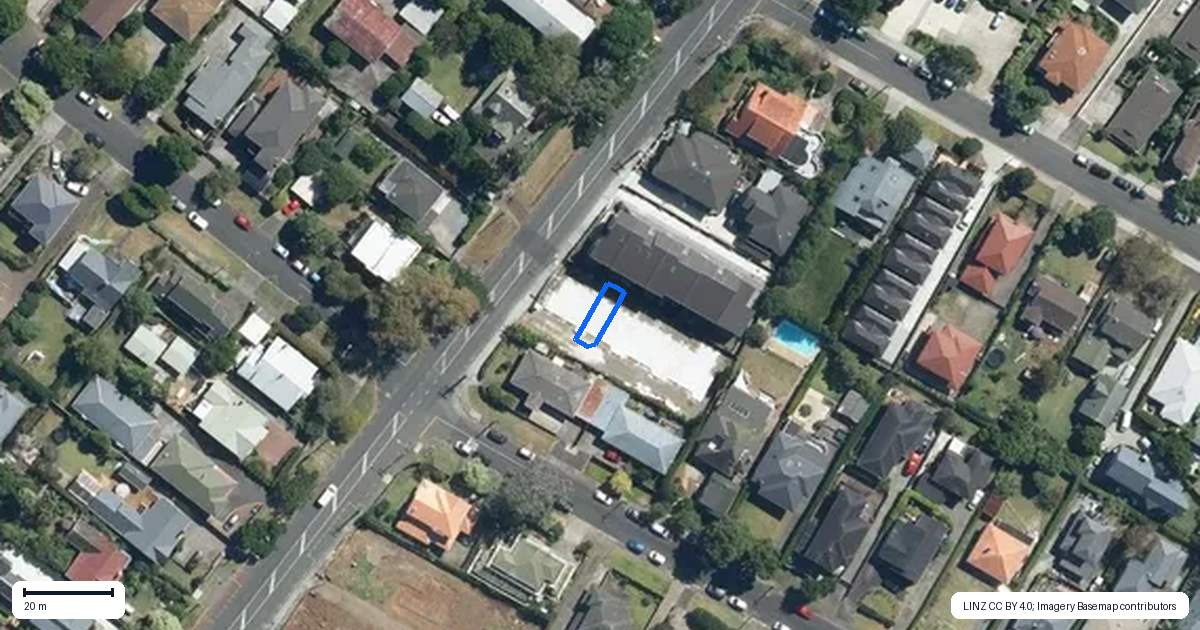 Property context map for 3/243 Campbell Road, Greenlane, Auckland