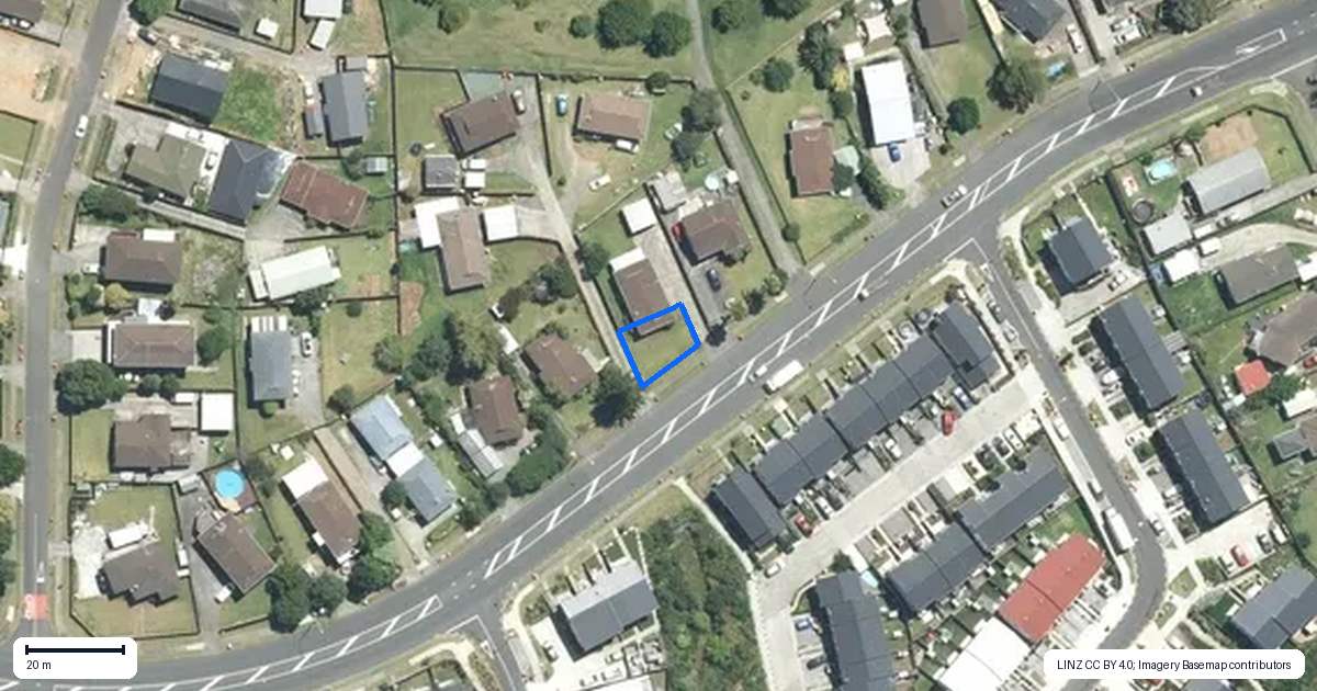 Property context map for 193A Mahia Road, Wattle Downs, Auckland