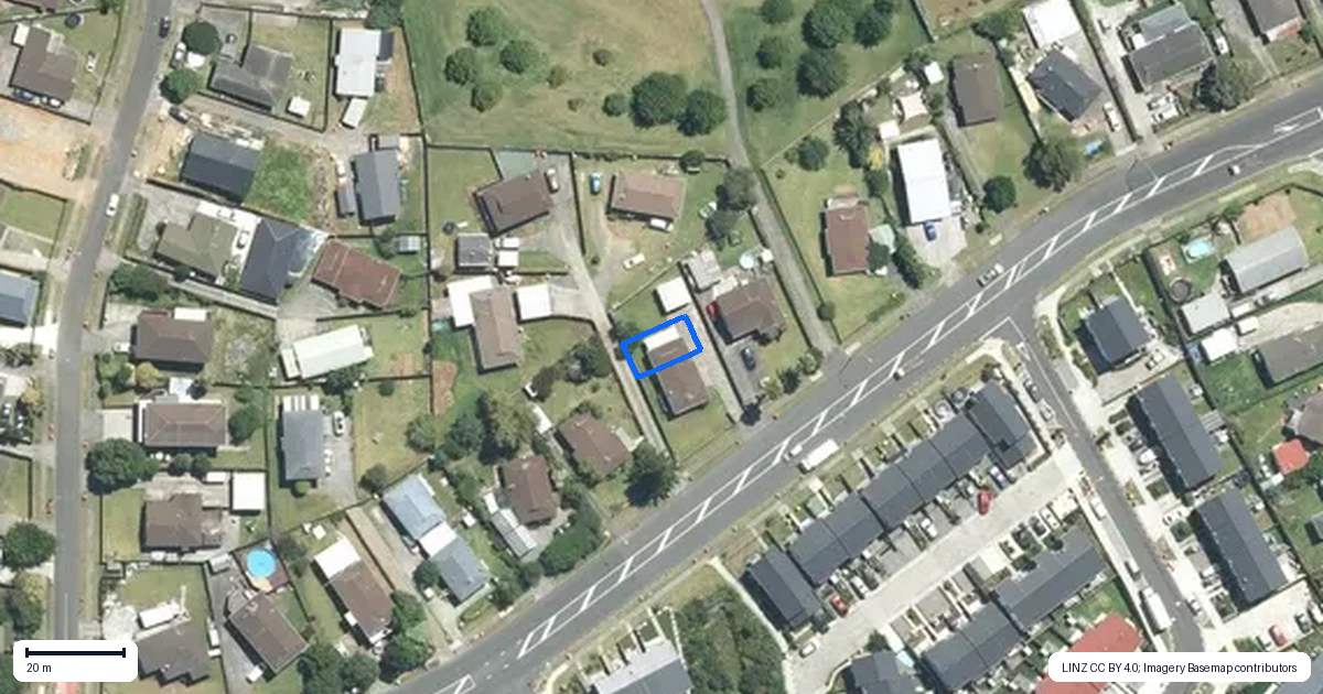 Property context map for 193C Mahia Road, Wattle Downs, Auckland