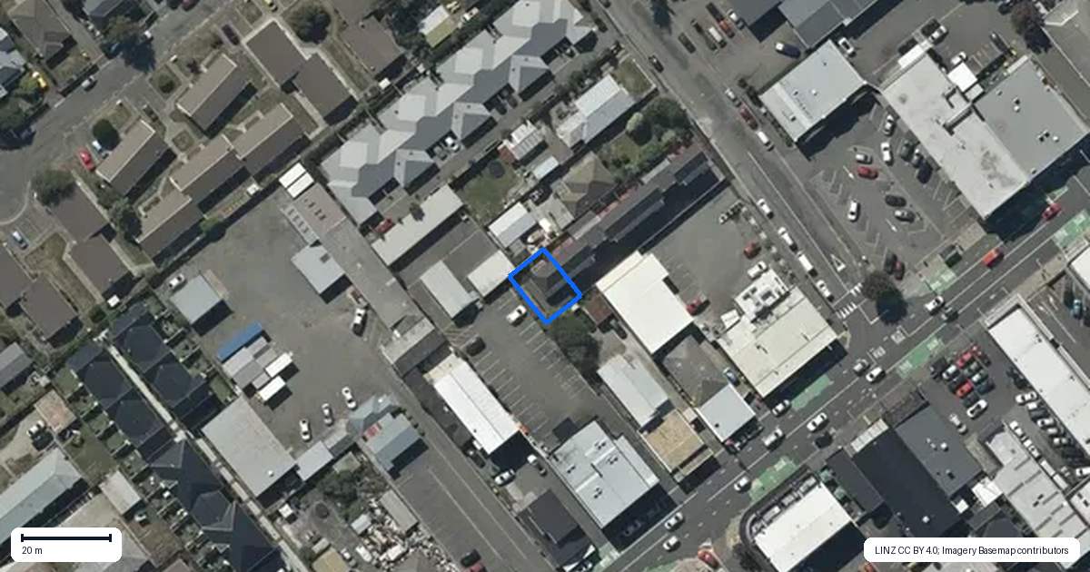 Property context map for 5/5 Clarence Street South, Addington, Christchurch