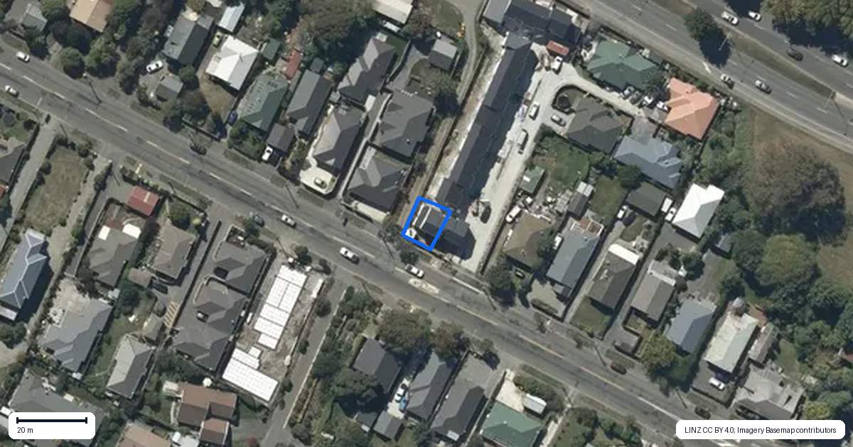 Property context map for 2/55 Opawa Road, Waltham, Christchurch