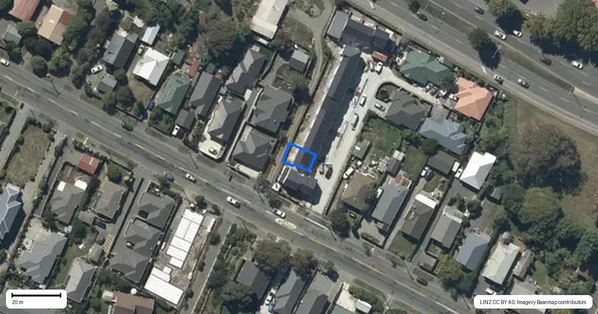 Property context map for 3/55 Opawa Road, Waltham, Christchurch