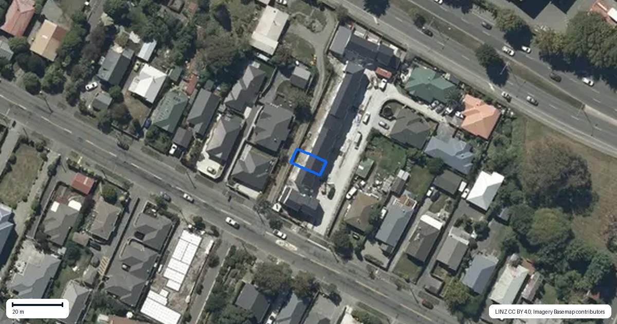 Property context map for 4/55 Opawa Road, Waltham, Christchurch