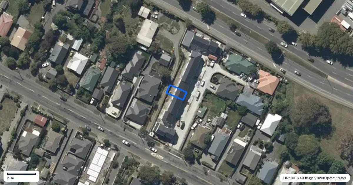 Property context map for 6/55 Opawa Road, Waltham, Christchurch