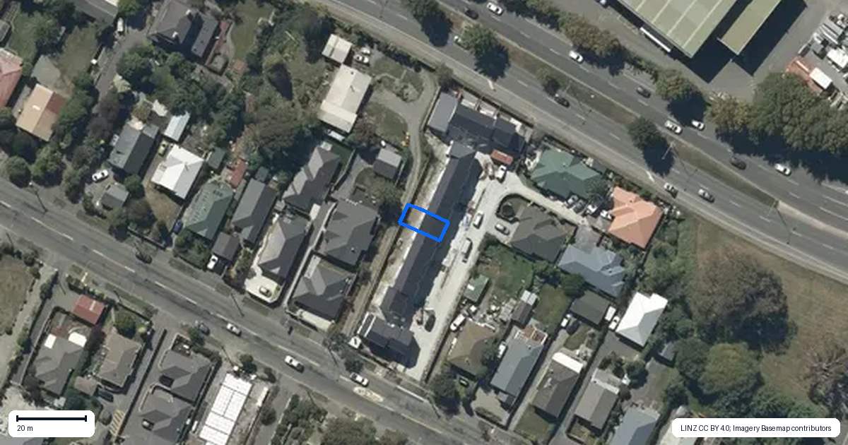 Property context map for 7/55 Opawa Road, Waltham, Christchurch