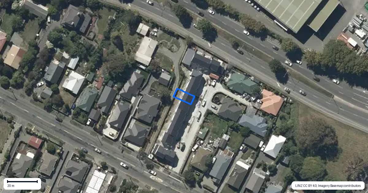 Property context map for 8/55 Opawa Road, Waltham, Christchurch