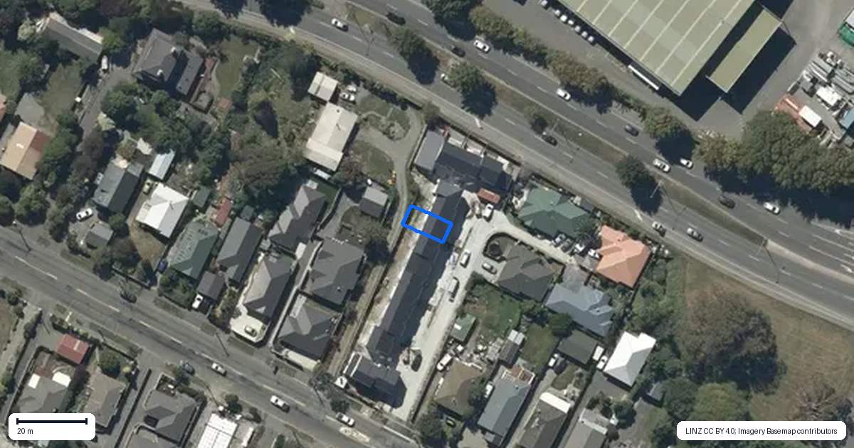 Property context map for 9/55 Opawa Road, Waltham, Christchurch