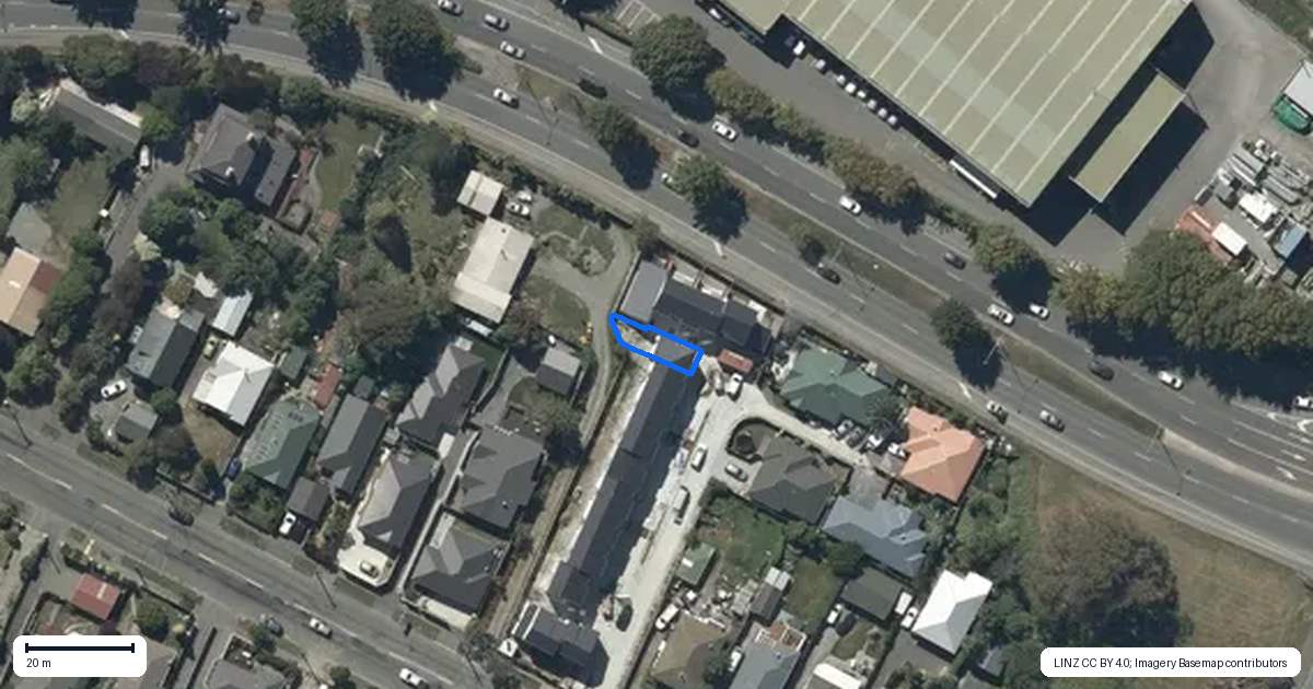 Property context map for 11/55 Opawa Road, Waltham, Christchurch
