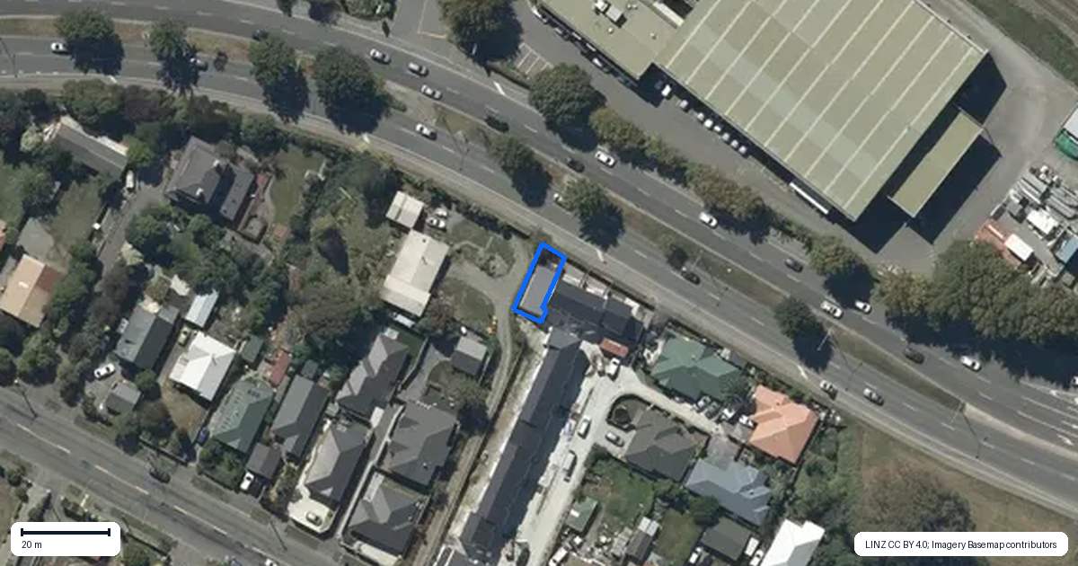 Property context map for 12/55 Opawa Road, Waltham, Christchurch
