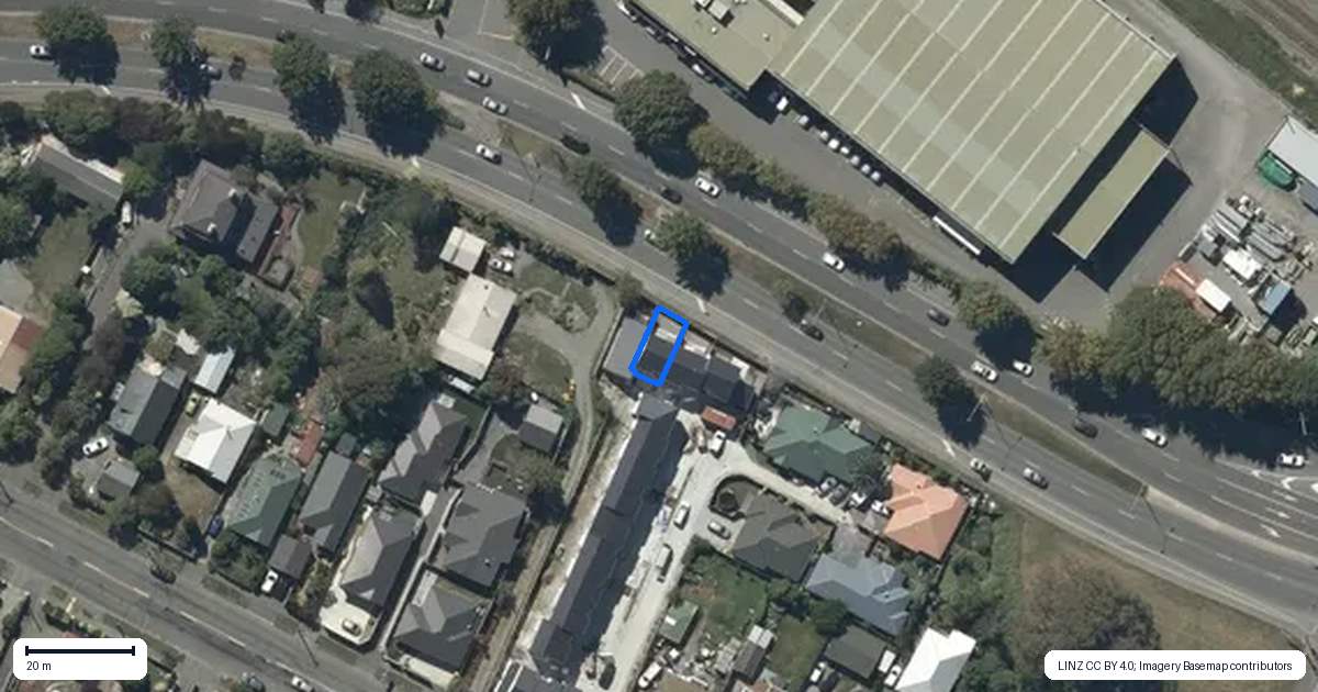 Property context map for 13/55 Opawa Road, Waltham, Christchurch