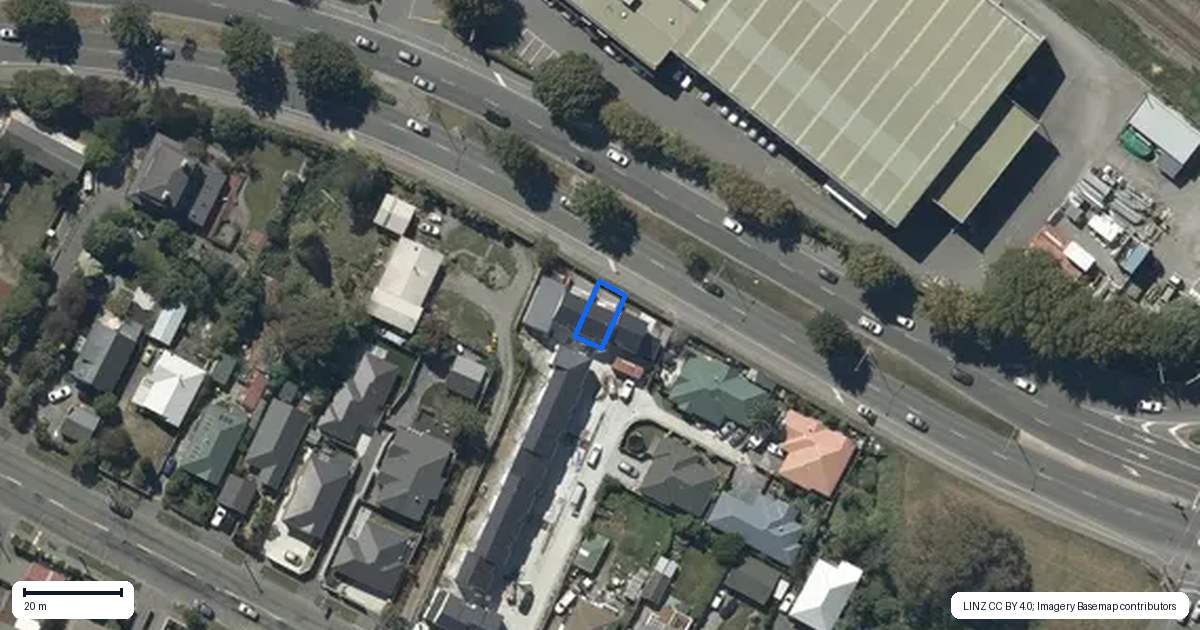 Property context map for 14/55 Opawa Road, Waltham, Christchurch