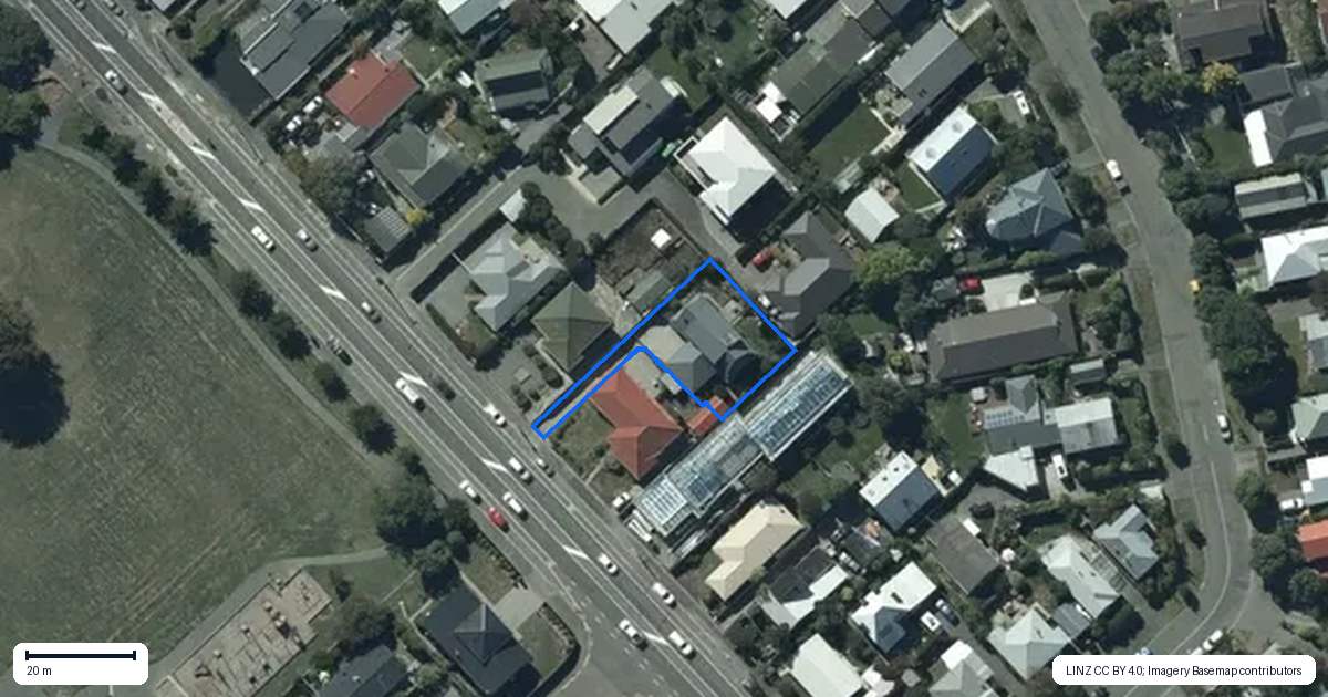 Property context map for 55A Main Road, Redcliffs, Christchurch