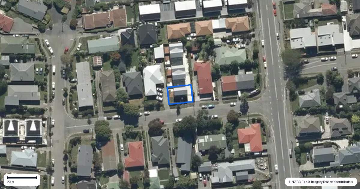 Property context map for 1/6 Kiltie Street, Upper Riccarton, Christchurch