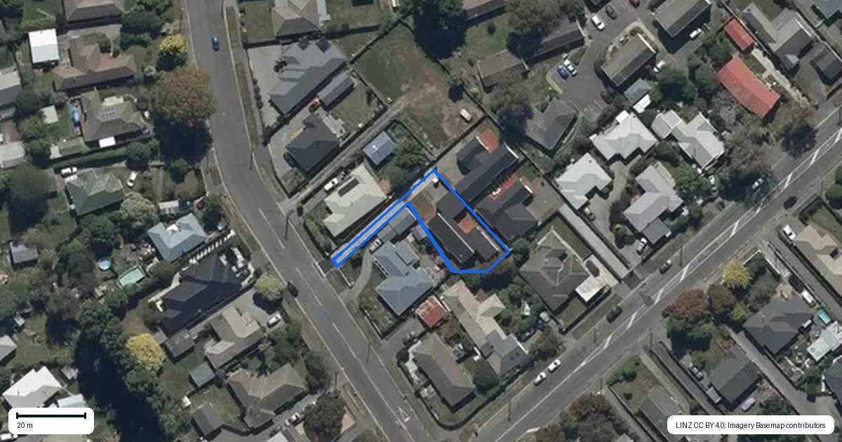 Property context map for 60A Brookside Terrace, Bryndwr, Christchurch