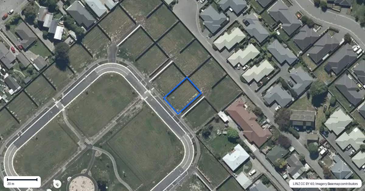 Property context map for 45 Akoranga Place, Hornby, Christchurch