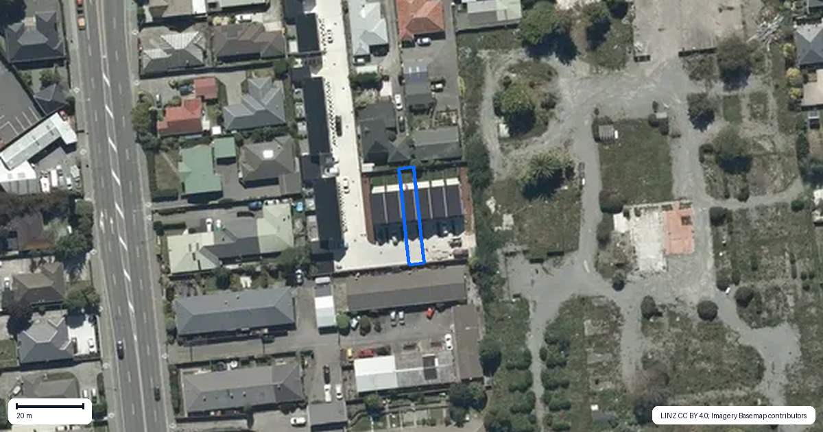 Property context map for 9/29 Main South Road, Sockburn, Christchurch