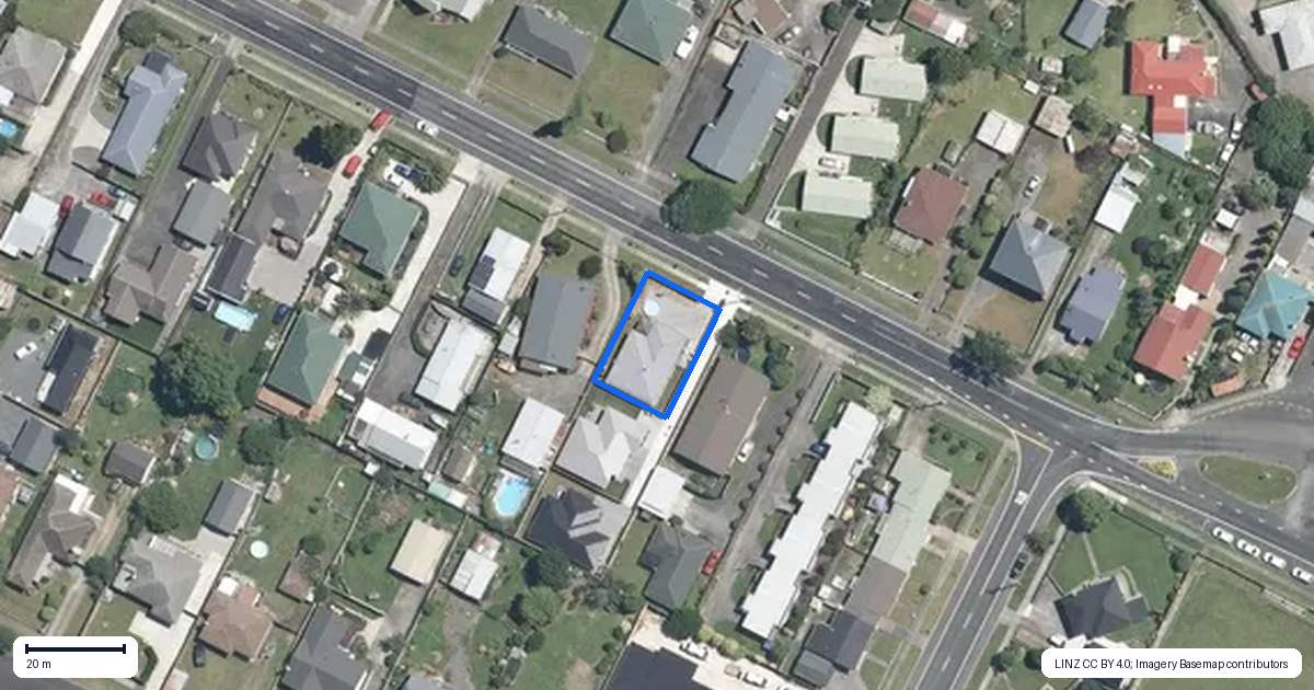 Property context map for 16 Peria Road, Matamata
