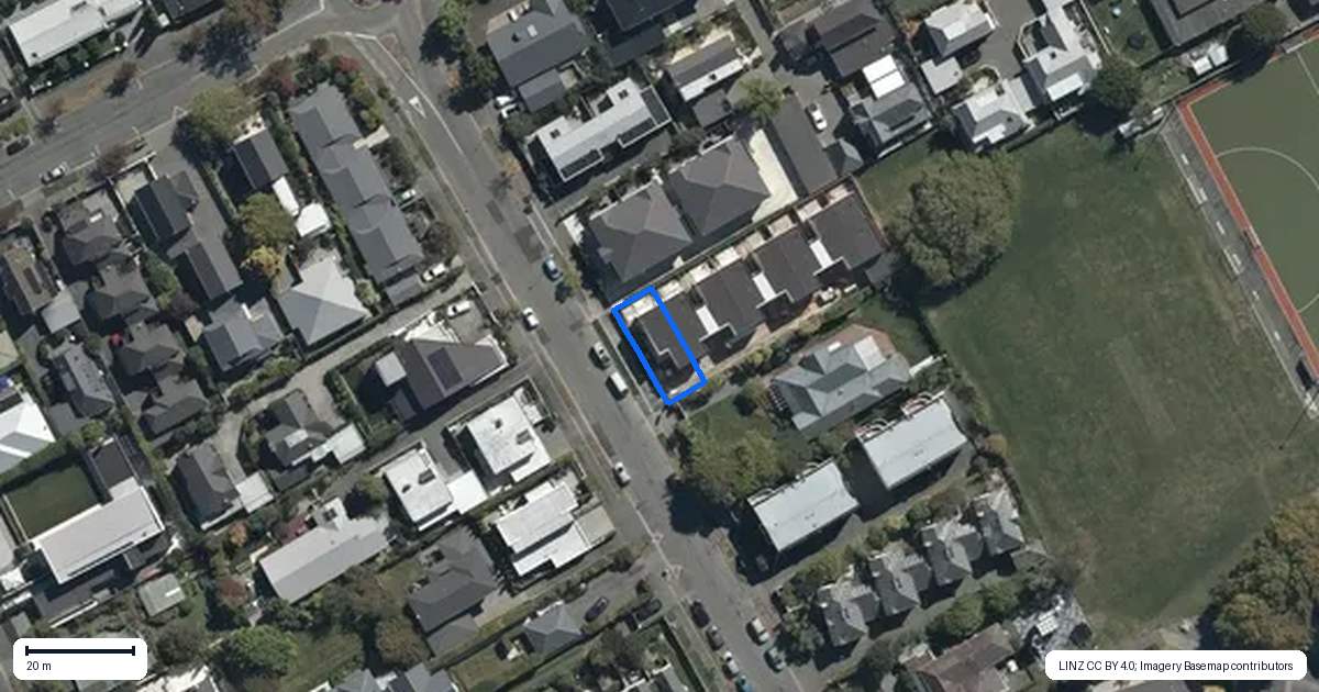 Property context map for 1/44 Winchester Street, Merivale, Christchurch