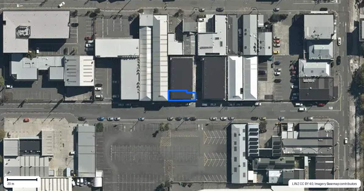 Property context map for 1/23 Allen Street, Christchurch Central, Christchurch