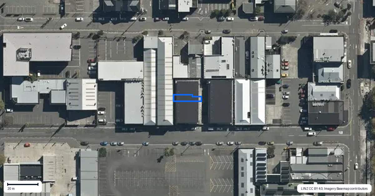 Property context map for 4/23 Allen Street, Christchurch Central, Christchurch