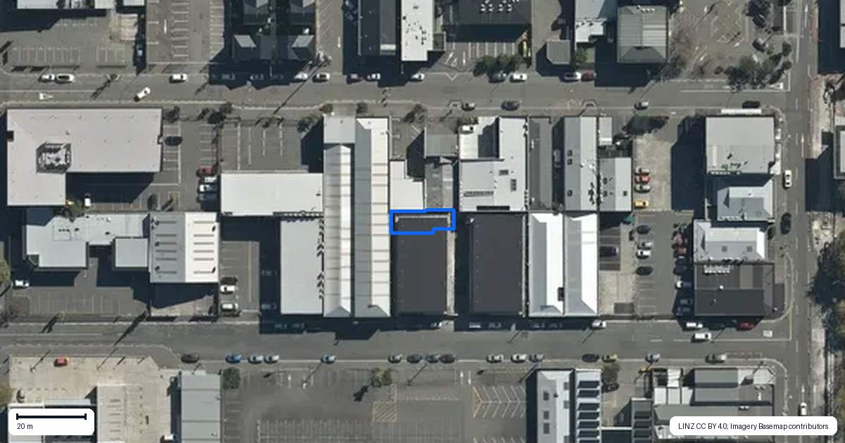 Property context map for 6/23 Allen Street, Christchurch Central, Christchurch