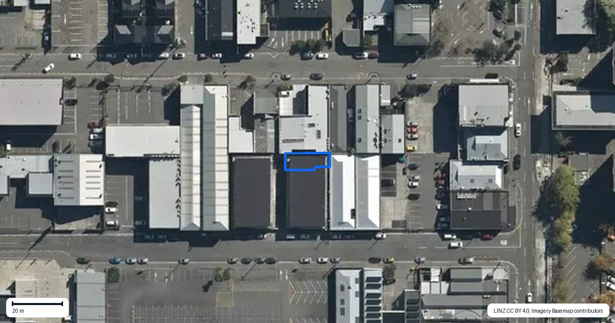 Property context map for 6/31 Allen Street, Christchurch Central, Christchurch