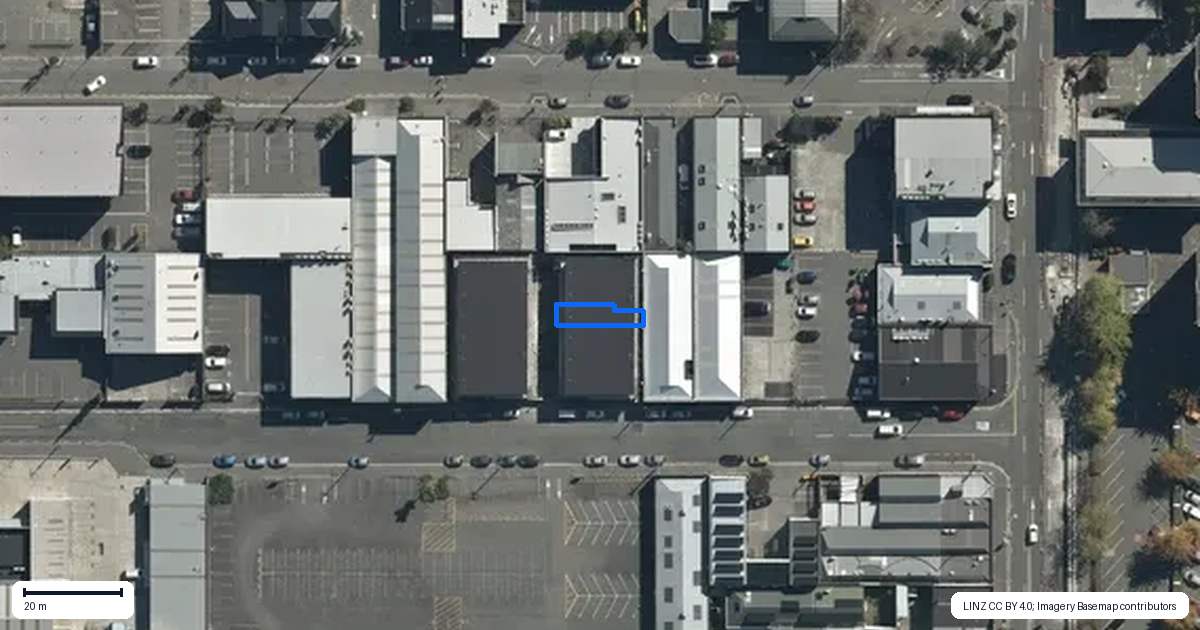 Property context map for 4/31 Allen Street, Christchurch Central, Christchurch