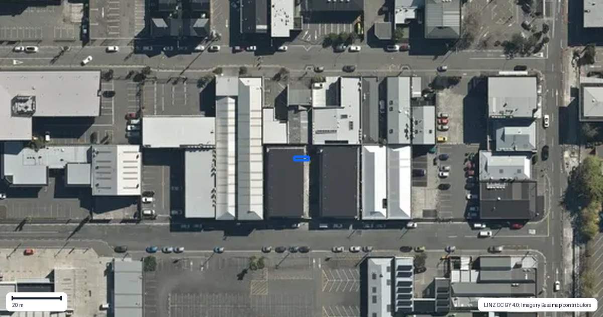 Property context map for 6A/23 Allen Street, Christchurch Central, Christchurch