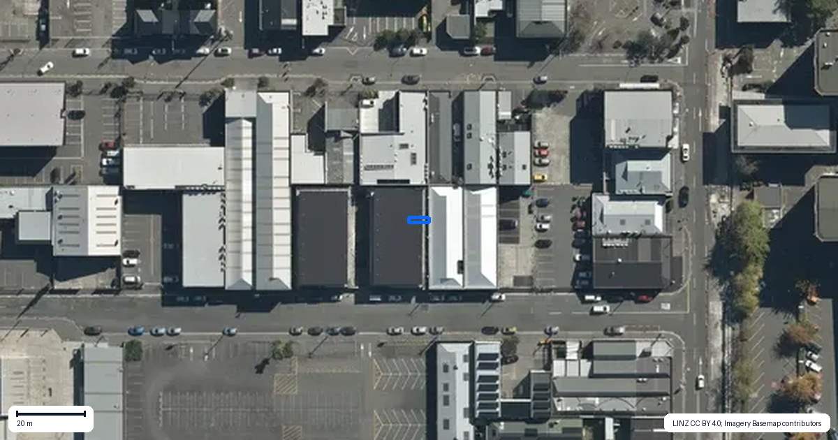 Property context map for 5A/31 Allen Street, Christchurch Central, Christchurch