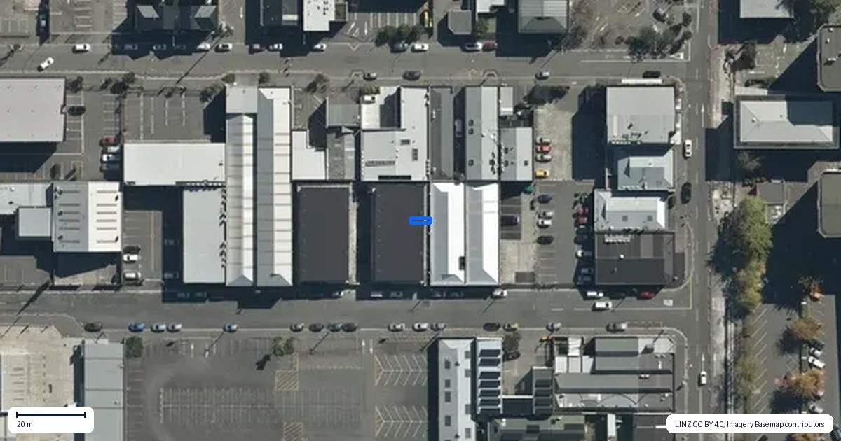 Property context map for 4A/31 Allen Street, Christchurch Central, Christchurch