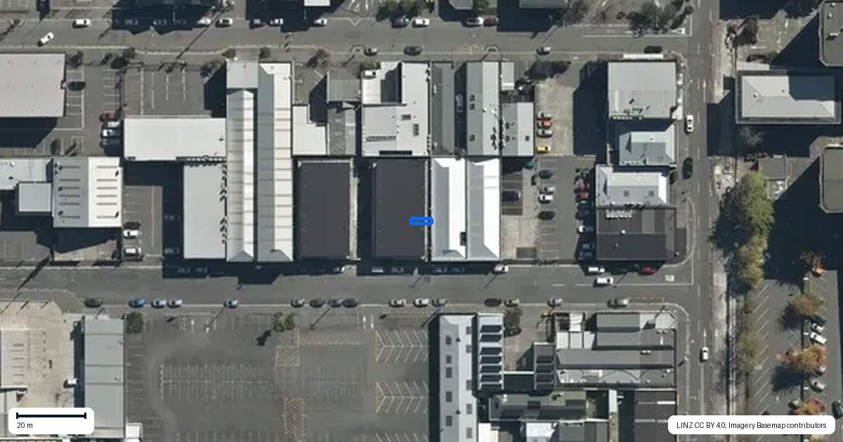 Property context map for 3A/31 Allen Street, Christchurch Central, Christchurch