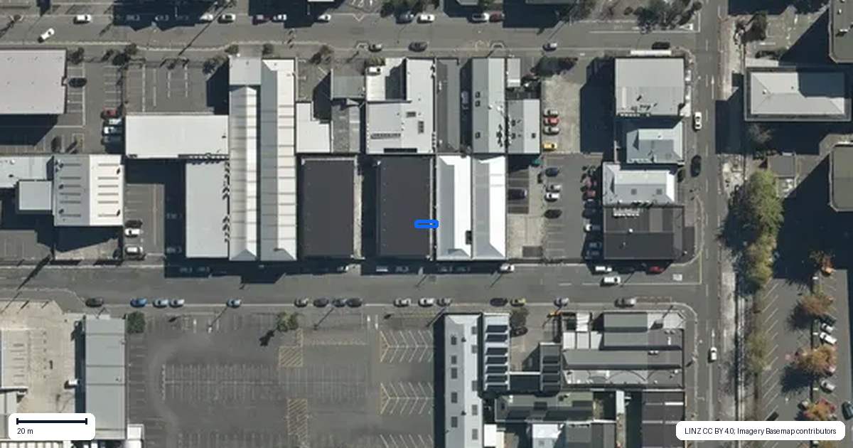 Property context map for 2A/31 Allen Street, Christchurch Central, Christchurch