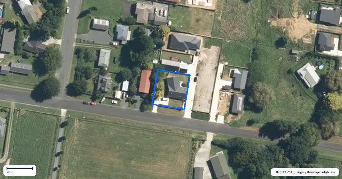 Property context map for 22A Sheehan Street, Kihikihi, Te Awamutu