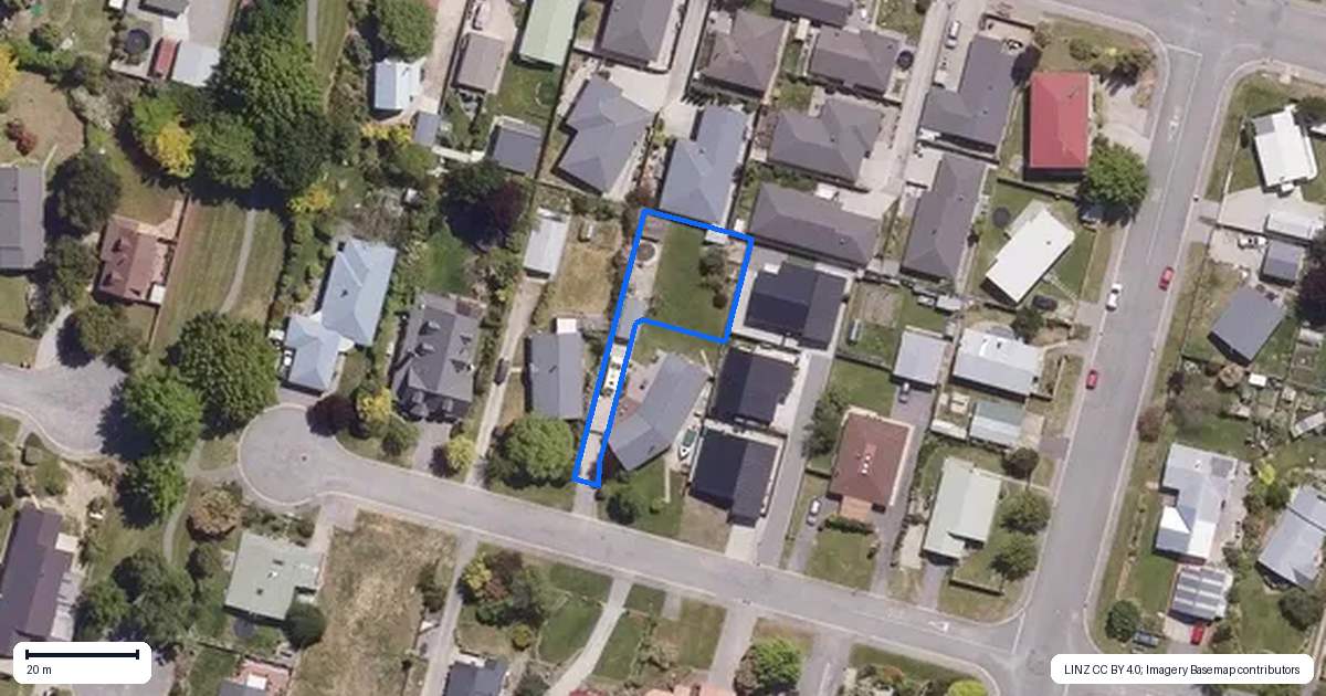 Property context map for 8A Kerry Court, Cromwell