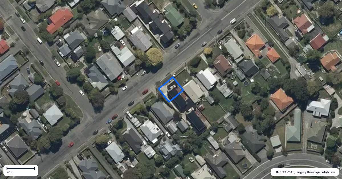 Property context map for 142A Neville Street, Spreydon, Christchurch