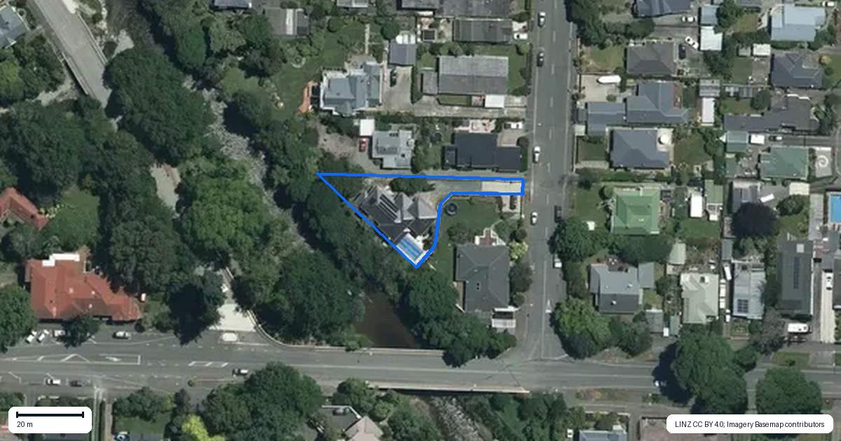 Property context map for 16 Tory Street, Maitai, Nelson