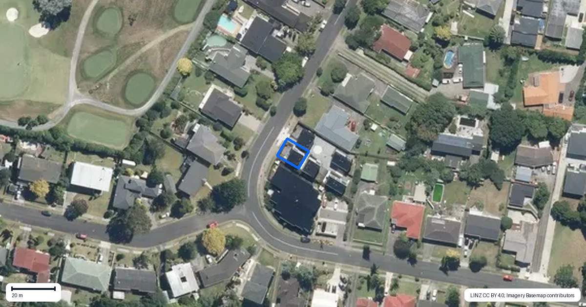 Property context map for 72E Omana Road, Papatoetoe, Auckland