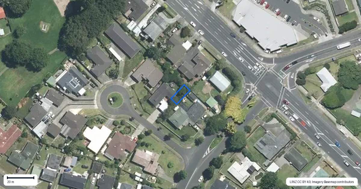 Property context map for 3B Tulloch Place, Conifer Grove, Takanini