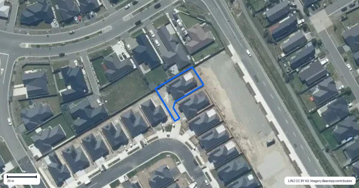 Property context map for 57 Ashurst Crescent, Rolleston