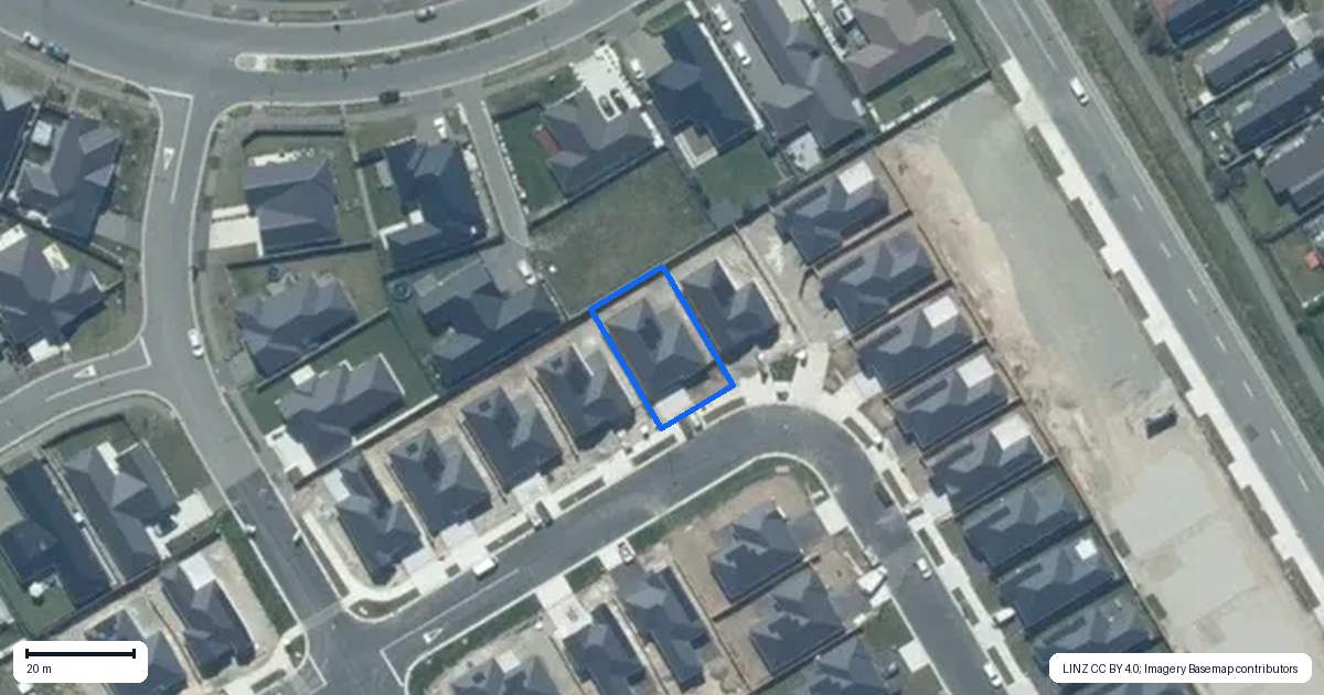 Property context map for 53 Ashurst Crescent, Rolleston