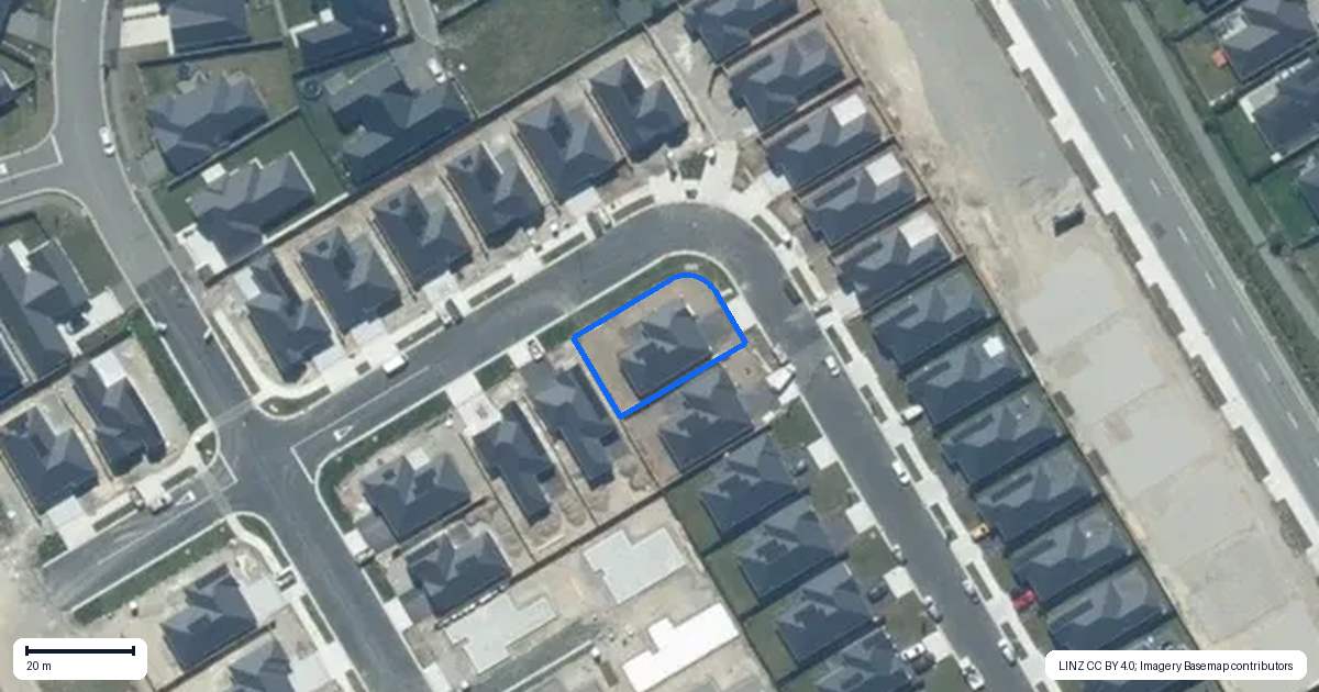 Property context map for 34 Ashurst Crescent, Rolleston