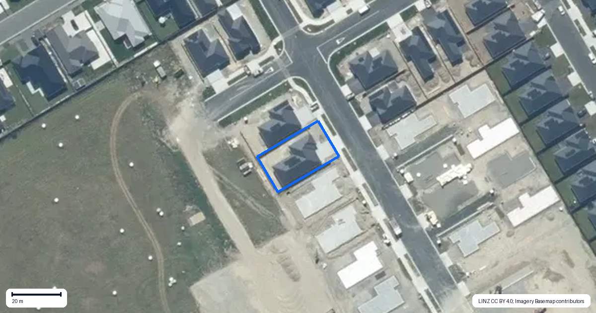 Property context map for 16 Adamite Drive, Rolleston