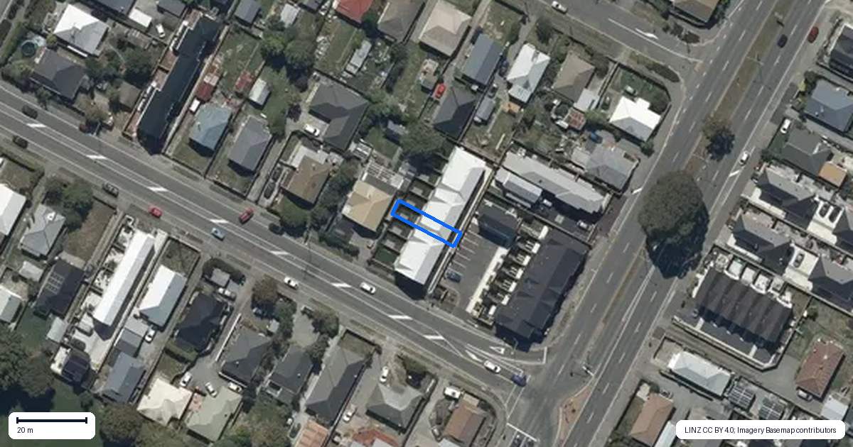Property context map for 4/79 Harrow Street, Phillipstown, Christchurch