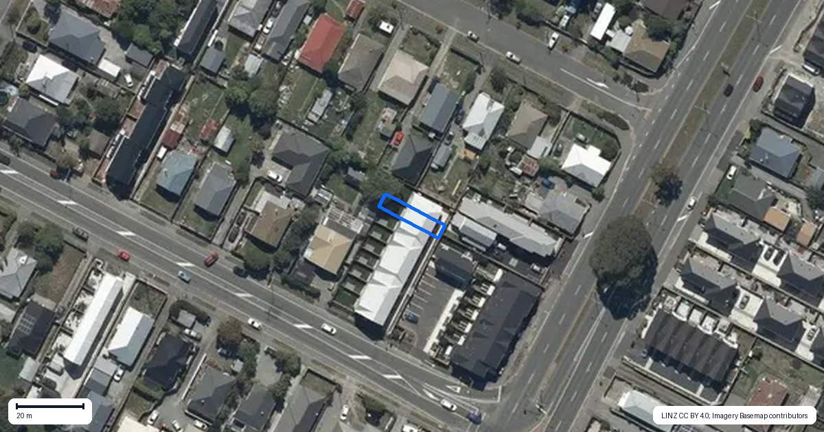 Property context map for 8/79 Harrow Street, Phillipstown, Christchurch