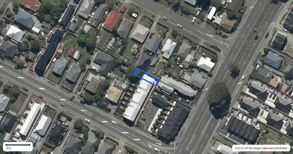 Property context map for 9/79 Harrow Street, Phillipstown, Christchurch