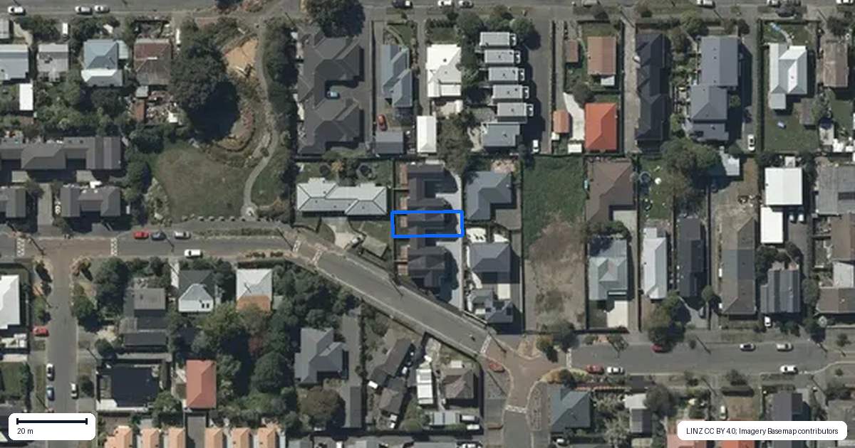 Property context map for 57C Ruskin Street, Addington, Christchurch