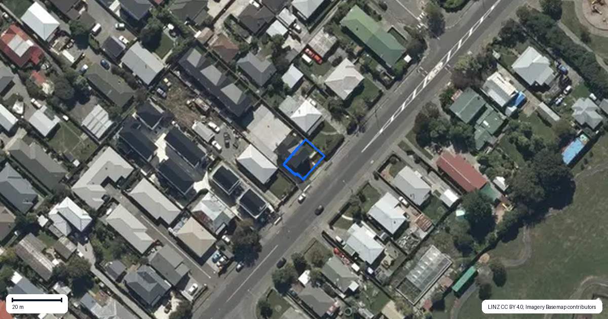 Property context map for 1/635 Worcester Street, Linwood, Christchurch