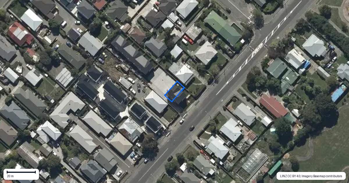 Property context map for 2/635 Worcester Street, Linwood, Christchurch