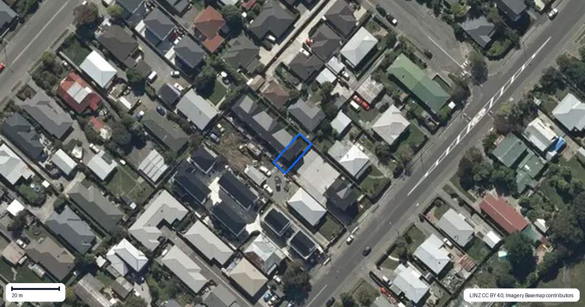 Property context map for 3/635 Worcester Street, Linwood, Christchurch